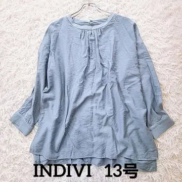 미사용급 새상품급 인디비 티셔츠 13호 XL 블루 오버사이즈