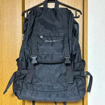 OLIVE des OLIVE 블랙 백팩 스쿨 통학용 학교