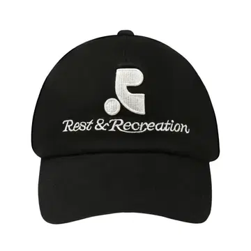 Rest & Recreation RR LOGO 캡 블랙