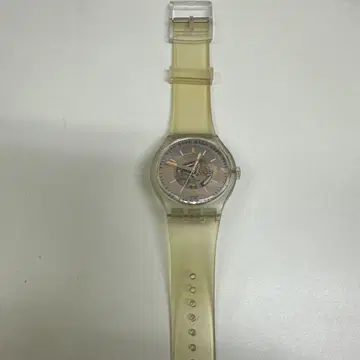 1985년~1986년 Swatch 오토매틱 클리어 러버 벨트 시계