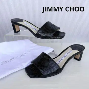 JIMMY CHOO 지미추 뮬 샌들 로우 힐 컨디션 최상 34