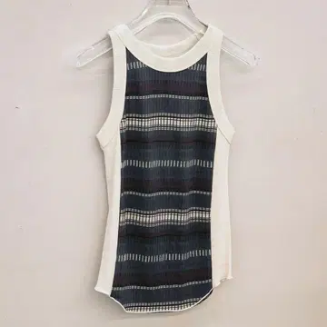 새상품 TODAYFUL Jacquard Border Tanktop
