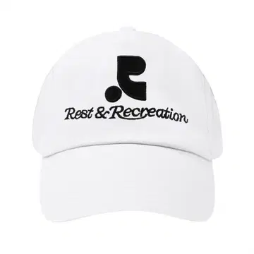 Rest & Recreation RR LOGO 캡 화이트