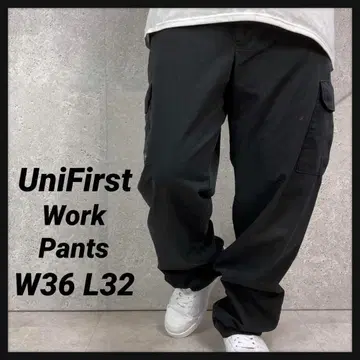 Uni First 워크 팬츠 카고 그레이 구제 의류 W36 L32