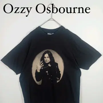 Ozzy Osbourne 오지 오스본 프린트 티셔츠 블랙