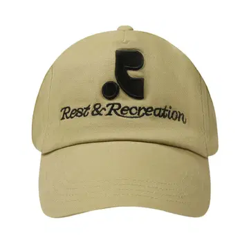 Rest & Recreation RR LOGO 캡 베이