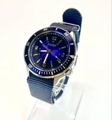 새상품급 SEIKO/세이코 WIRED/와이어드 블루 다이얼 손목시계