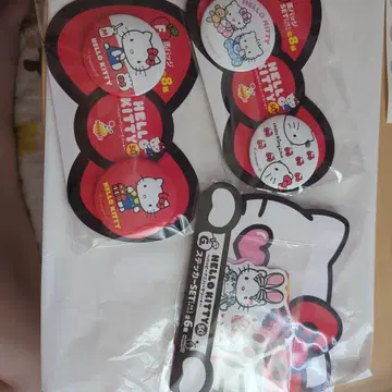 HELLO KITTY 스티커 캔 배치 세트