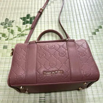 Maison de FLEUR 모노그램 미디 보스턴 백 라벤더