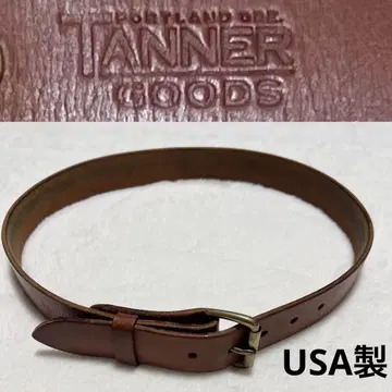 TANNER GOODS 태너 굿즈 가죽 벨트 브라운 소가죽
