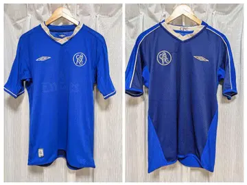 00s Umbro 첼시 축구 셔츠 파랑 리버서블 브로크 코어