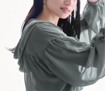 미스티우먼 양류 시어 지퍼 후드티
