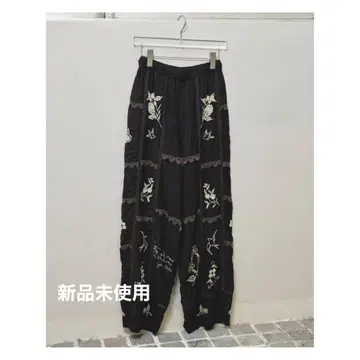 TODAYFUL 자수 패치워크 팬츠