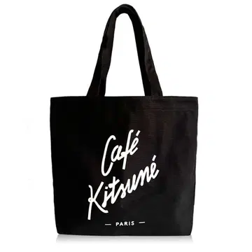 카페 키츠네 CAFE KITSUNE 토트백 캔버스 블랙
