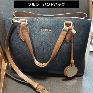 훌라 핸드백 블랙 브라운 투톤