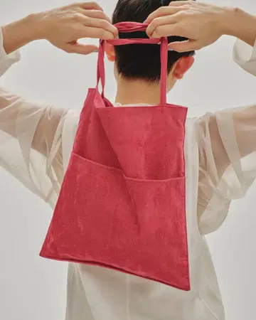 새상품 투데이풀 Velvet Tote Bag