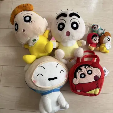 크레용 신짱 봉제 인형 세트