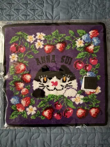 ANNA SUI 고양이 디자인 타월