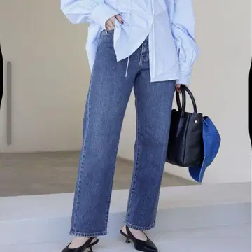 LE DENIM 스트레이트 팬츠 40 블루 A