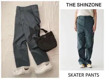 거의 미사용 THE SHINZONE 스케이터 팬츠 32 그레이