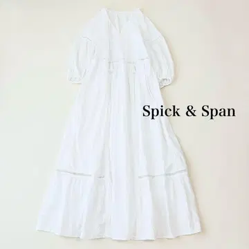 스픽 앤 스팬 Spick & Span 레이스 7부 소매 원피스