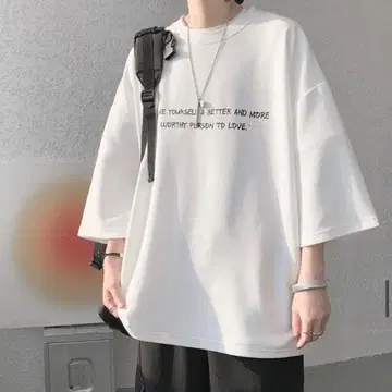 티셔츠 반팔 남성용 빅 실루엣 스트릿 여름