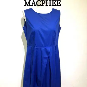 MACPHEE 슬리브리스 원피스 블루