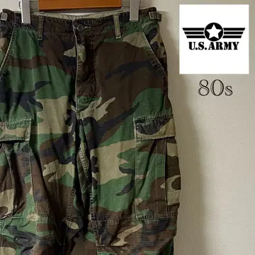 80s US.ARMY/우드랜드 카모 BDU 카고 팬츠/S