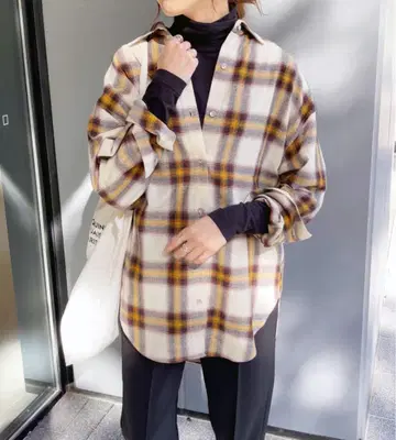 스픽 앤 스팬 옴브레 체크 루즈 셔츠