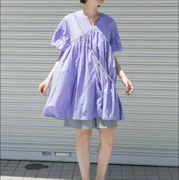 KBF 볼륨 개더 미니 원피스
