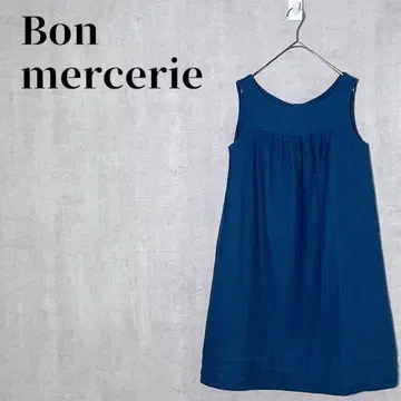 Bon mercerie 슬리브리스 원피스 울 백 리본 월드