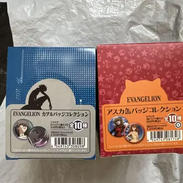 에반게리온 캔뱃지 컬렉션 카오루 아스카 2box 세트