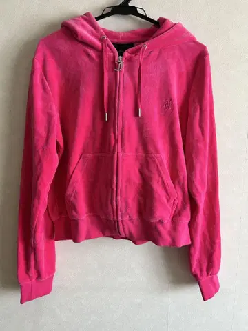 Juicy Couture 핑크 후드 후드티 L