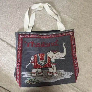 코끼리 자수 토트백 Thailand 기념품