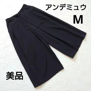 새상품급 안데뮤우 안데뮤 블랙 와이드 팬츠 M