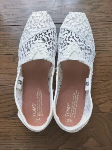 TOMS 레이스 슬립온 W8 화이트