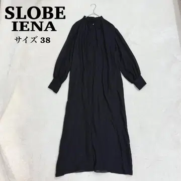 SLOBE IENA 슬로브 이에나 시어 볼륨 셔츠 원피스 38 블랙