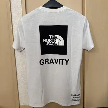 THE NORTH FACE 하쿠바 한정판 GRAVITY 티셔츠 화이트