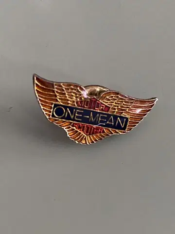ONE MEAN SHOOTER 핀 배지