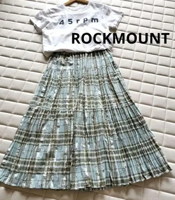 ROCKMOUNT 락 마운트 플리츠 티어드 스커트