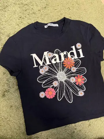 Mardi 꽃무늬 프린트 티셔츠