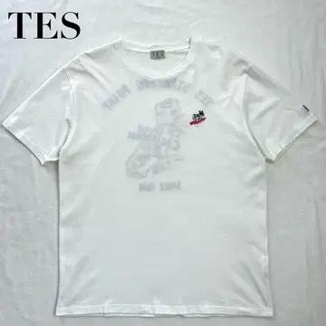 TES 엔드리스 써머 티셔츠 화이트 화이트 개 L 백 자수