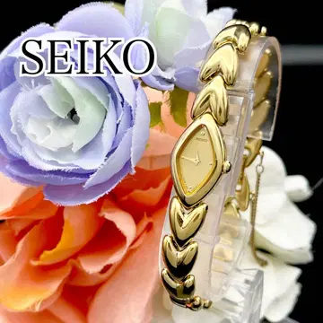 작동 손목시계 SEIKO 세이코 골드 새상품 배터리 드레스 E47
