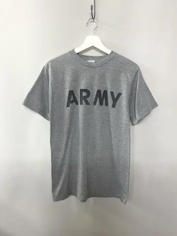 90년대 [USA제] ARMY 티셔츠 양면 프린트 그레이