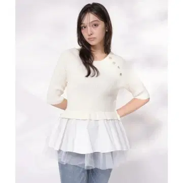 미개봉 새상품*리랜드트루 Rirandture 티어드 페플럼 튜닉