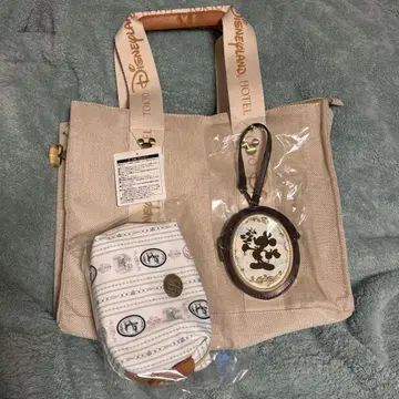미사용 디즈니랜드 호텔 투숙객 한정판 토트백 코인 케이스 파우치