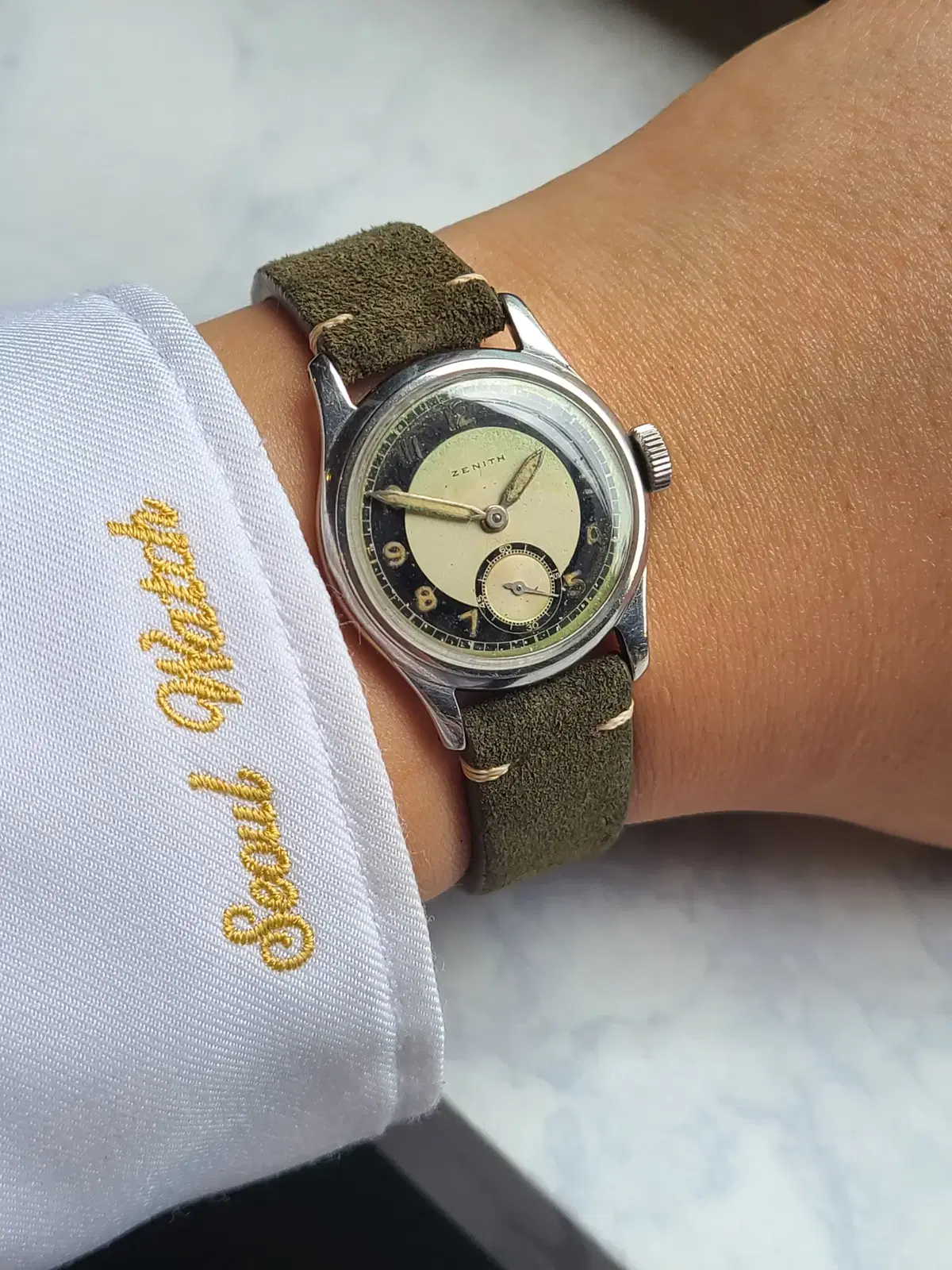 [Seoul Watch] Zenith Military Black Tuxedo Dial Small Seconds Vintage