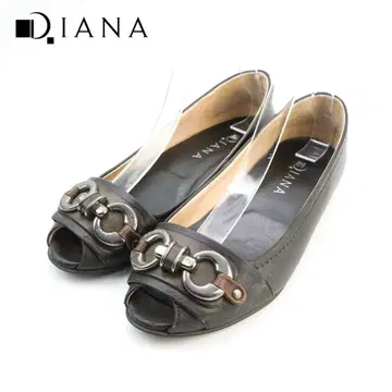 DIANA 24.0 가죽 플랫 슈즈 펌프스 블랙/CD14