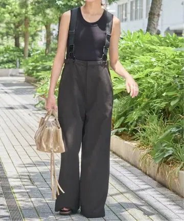 스픽 앤 스팬 서스펜더가 달린 워커 팬츠 38