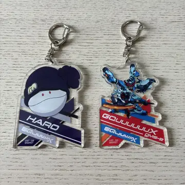 건담 GQuuuuuuX 지크 액스 할로 아크릴 키링 2개